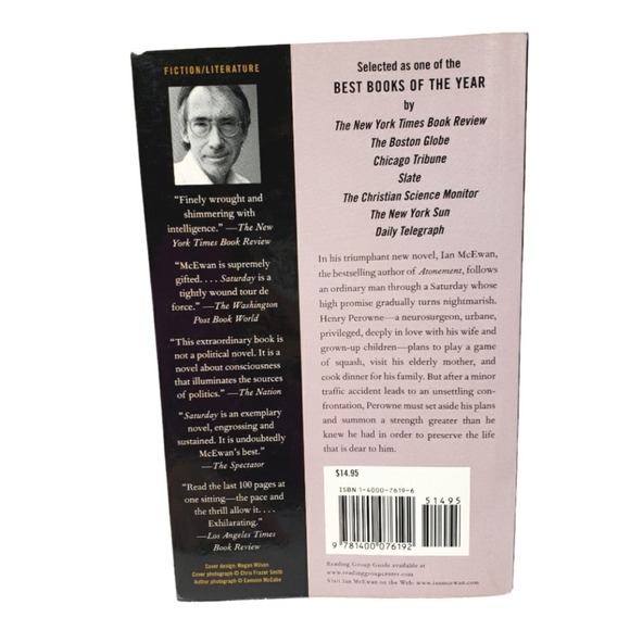 3/$12 Ian McEwan Saturday Paperback Book - Picture 3 of 6